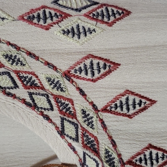 Knox Rose Woman's Flutter Short Sleeve Embroidered A-line Dress - Picture 14 of 14